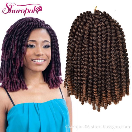 crochet hair extension nubian Spring twist Bomb twist Hair extension African Braiding hair spring twist
